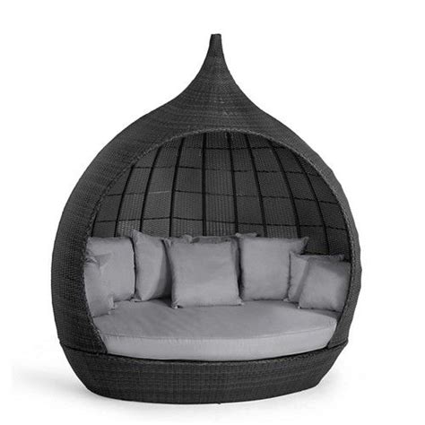 Maze Rattan Grey Lotus Day Bed Maze Rattan Rattan Meditation Rooms