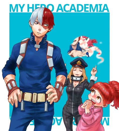 Todoroki Shouto And Utsushimi Kemii Boku No Hero Academia Drawn By