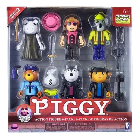 6 Roblox Piggy Minitoon Série 2 Original Phatmojo Dlc Code Frete Grátis
