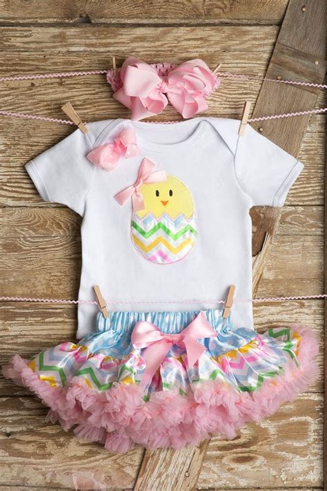 Personalized Baby Easter Outfit Easter Photo Tutu Dress Outfit Easter