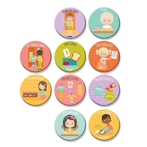Jennakate Toddler Daily And Behavior Reward Chore Add On Magnets With