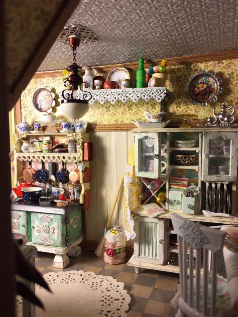1 scale, 1:12 scale all doors are operational. Miniature dollhouse kitchen furniture | Full kitchen set, Dollhouse kitchen furniture, Doll house