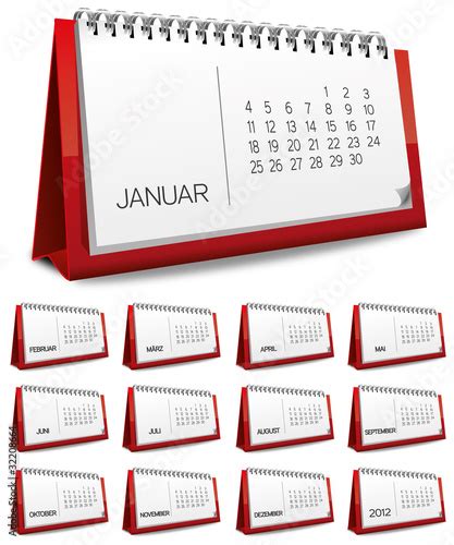 Kalender Rot Monat Zahlen Ziffern Set Stock Image And Royalty Free