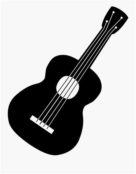 Guitar Clip Art Image Black A - Guitar Black And White Clipart , Free