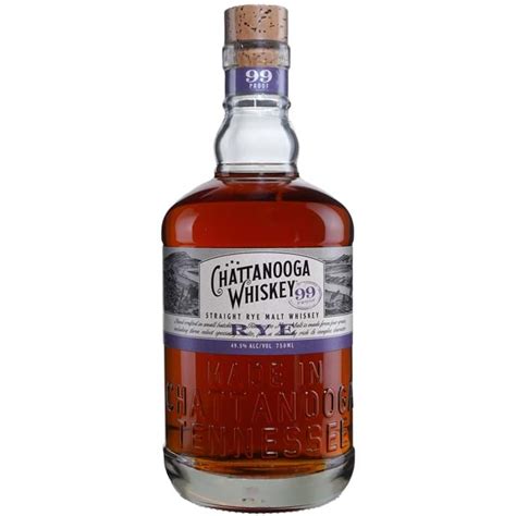 Chattanooga Whiskey Straight Rye Malt Whiskey 750 Ml Bottle
