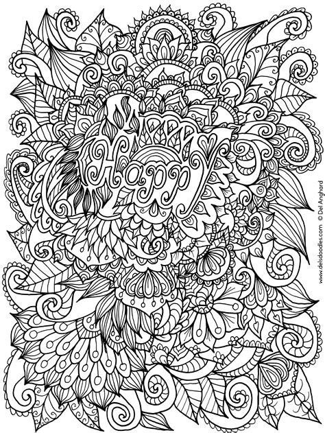 Happy Colouring Page By Welshpixie On Deviantart