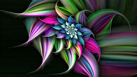 3d Abstract Flower Wallpaper Desktop Wallpapers High