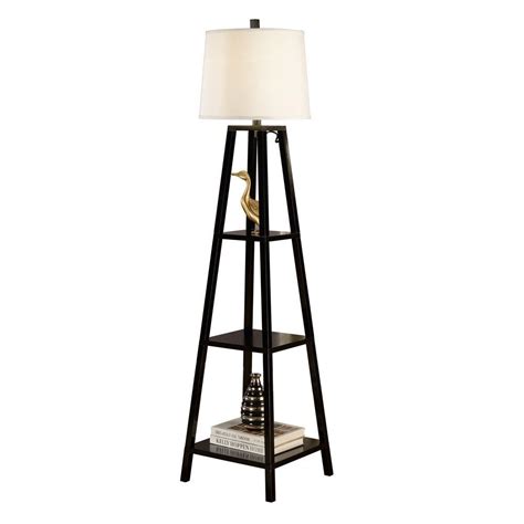 Tripod floor lamps are very easy to make and this particular one has one of the simplest designs. 10 Floor Lamps That Also Have Shelving | Black floor lamp, Floor lamp, Cool floor lamps