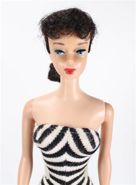 Vintage 1960 S 5 Brunette Ponytail Barbie Doll