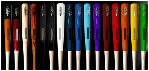 Warstic Designs Classic Wooden Baseball Bats For Color Lovers