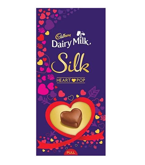 Cadbury Dairy Milk Silk Valentines Heart Pop Bar 250g Pack Of 2