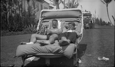 Kfc579n John F Kennedy And Kirk Lemoyne Lem Billings In Palm Beach
