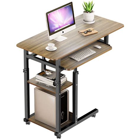 Buy Jitnetiy Height Adjustable Computer Desk With Wheels C Shape