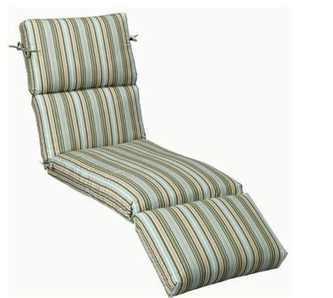 The most common cushions for lounge material is cotton. Outdoor Patio Chaise Lounge Chair Cushion Large Stripe ...