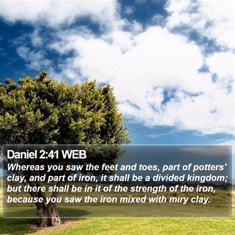 Daniel 241 Web Whereas You Saw The Feet And Toes Part Of