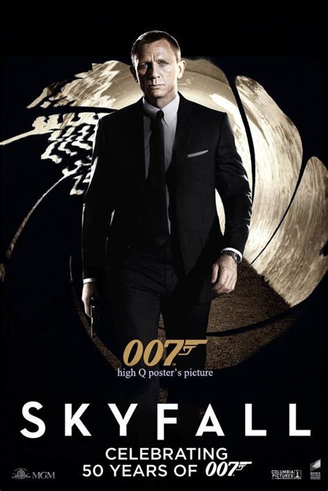 James Bond Skyfall 007 Banner Vinyl 27x40 Poster Daniel Craig James