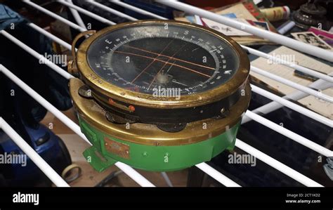 Ww2 Raf Brass Compass Type P4a Lancaster Bomber Royal Air Force Stock