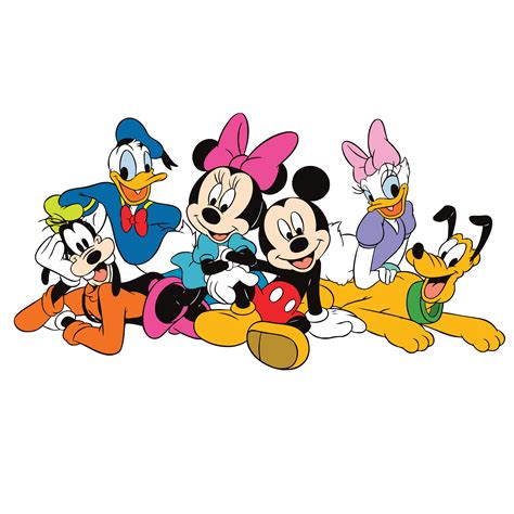 Mickey Minnie Donald Daisy Goofy Pluto Svg Disney Frie Inspire