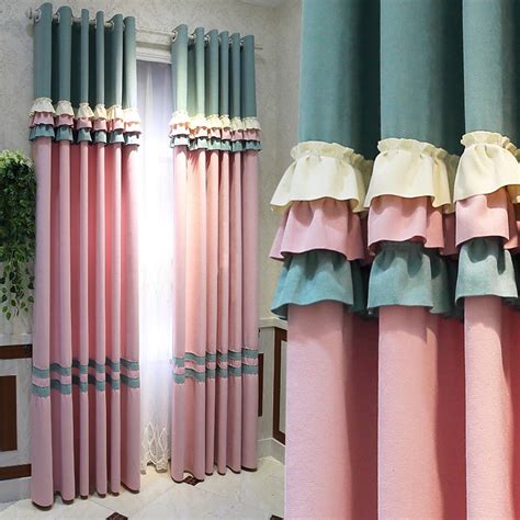 Unlike the common curtains, blackout curtains have been constructed with some thick foam as well as fabric layers that prevent even light traces from entering your bedroom. Blackout Curtains for Living Room Bedroom Korean Pink ...