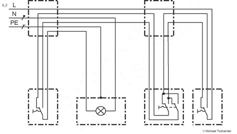 Stromlaufplan in zusammenhängender darstellung zeichnen. Kreuzschaltung Zusammenhangender Darstellung