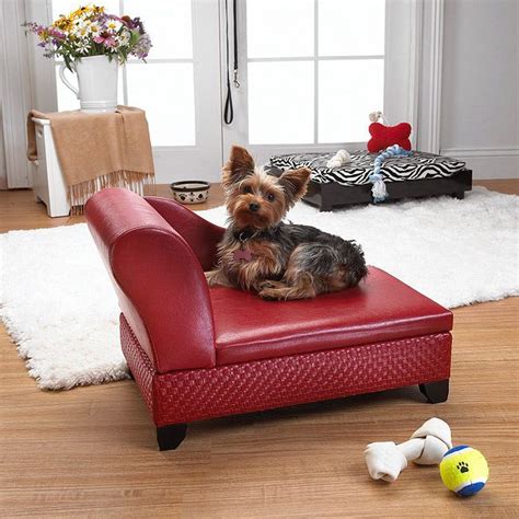 Enchanted Home Pet Red Pet Sofa Bed With Hidden Storage Co1193 11red