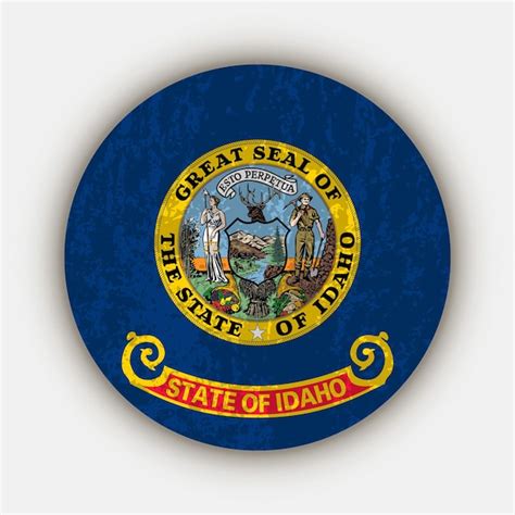 Premium Vector Idaho State Flag Vector Illustration