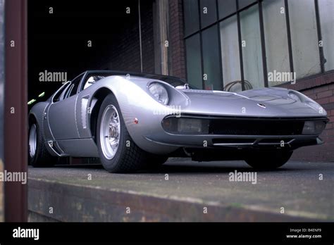 Car Lamborghini Miura Sv Jota Model Year 1970s Seventies Silver