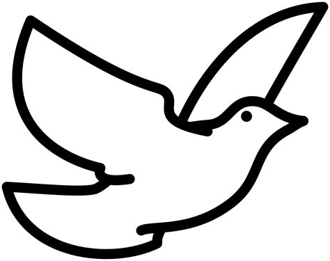 White Dove Coloring Page Coloring Home