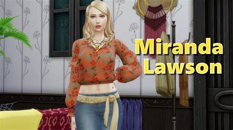 The Sims 4 Miranda Lawson Speedcas Youtube