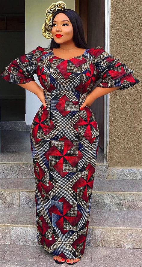 African Print Long Dress African Fashion Ankara Kitenge African Women Dre African Print