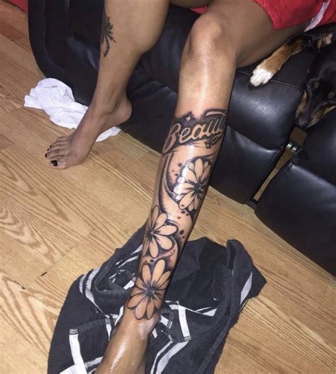 🌻𝓟𝓲𝓷𝓽𝓮𝓻𝓮𝓼𝓽 𝓑𝓸𝓾𝓳𝓮𝓮𝓶𝓯🌻 Black Girls With Tattoos Body Art Tattoos Leg