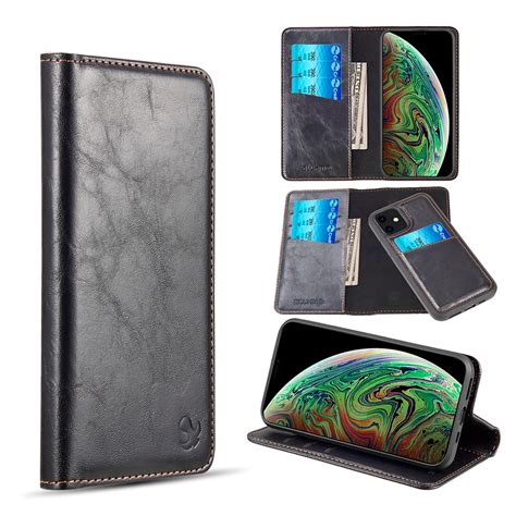 Iphone 11 Luxury Magnetic Flip Leather Wallet Case