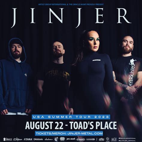 Just Announced 🤘 Jinjer Is Toads Place Toads Place Facebook