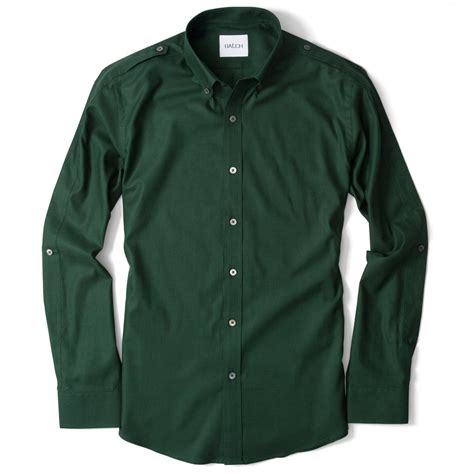 Mens Utility Shirt Commander In Forest Green Batch Casual Shirts