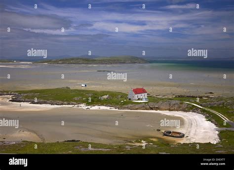 Crannog Traigh Mhor Isle Of Barra Outer Hebrides Stock Photo Alamy