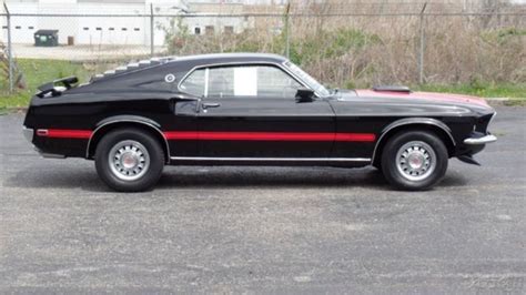 1969 Mach 1 Shaker Hood Restored Raven Black Mustang Fastback For Sale