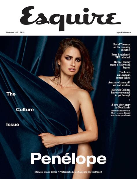 Penélope Cruz Covers Esquire Uk November 2017 By Mert And Marcus