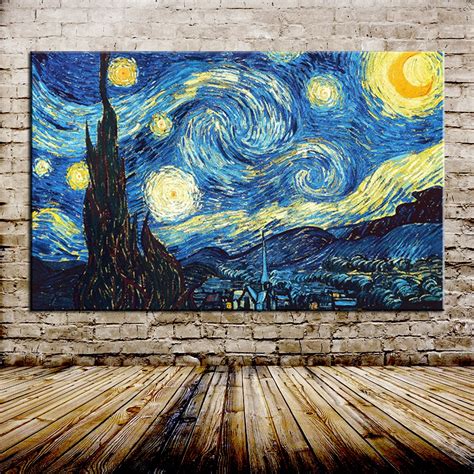 Shop by subject, style, room, best sellers & more. Starry Night Of Vincent van Gogh Handmade Reproduction Oil Painting On Canvas Wall Art Picture ...