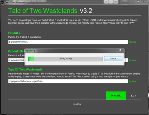 Maybe you would like to learn more about one of these? Cant download TTW 3.2 - Tale of Two Wastelands