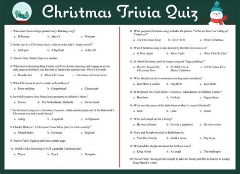 The Christmas Trivia Quiz Is Open To Answers About What S In The Box