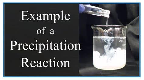 Precipitation Reaction Examples
