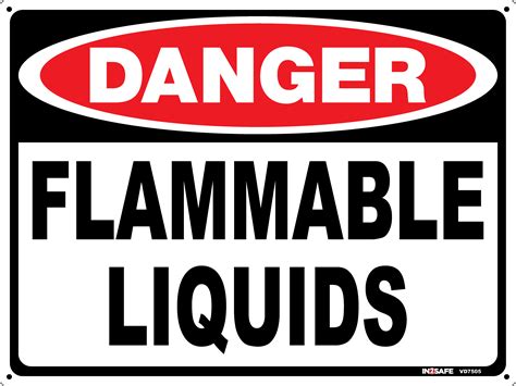 Danger Flammable Liquids Sign Westland Workgear