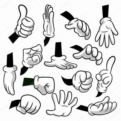 Hands Cartoon Gloves Clipart Vector Background Arms