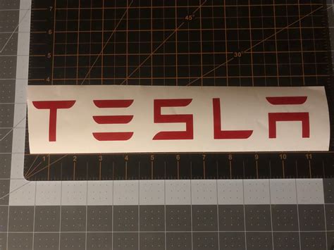 Tesla Word Logo Etsy