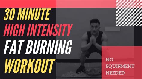 Minute High Intensity Interval Training HIIT Bodyweight Workout YouTube
