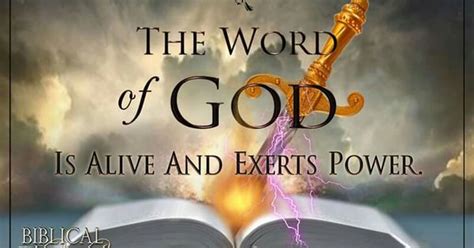 Wednesday December 7 The Word Of God Is Alive And Exerts Power—heb 4