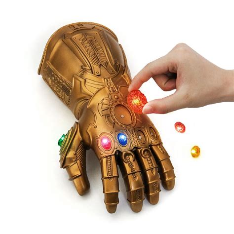 Buy Avengers Infinity Gauntlet Thanos Glove Pvc With 6 Led Magnetic
