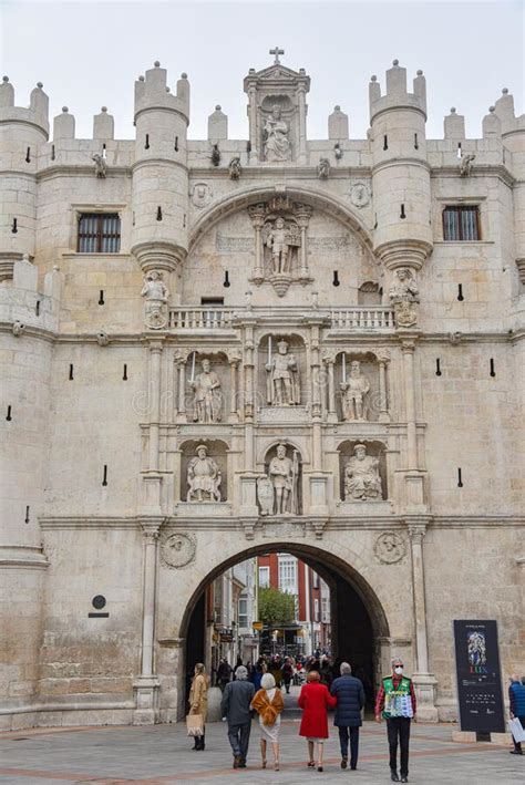 The Arch Of Santa Maria Arco De Santa Maria In Burgos Spain Editorial