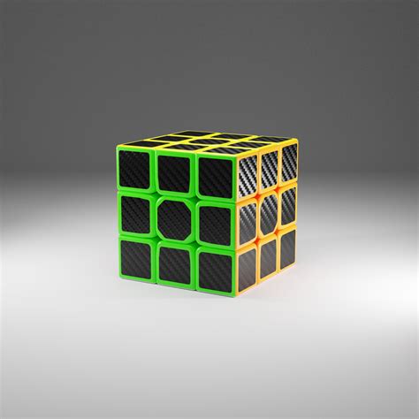 Modelo 3d Cubo De Rubik Realista Turbosquid 1785514