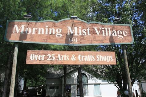 So Many Unique Shops In The Morning Mist Village Located In The Arts